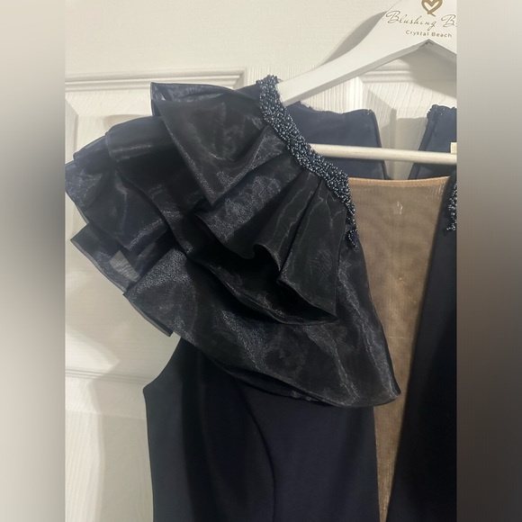 Cameron Blake - 119645 Beaded Organza Trumpet Dress - Picture 6 of 10